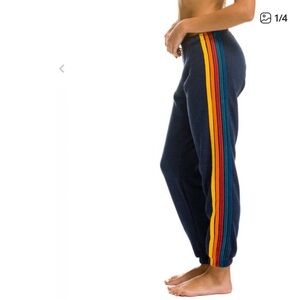 Aviator Nation Navy 5 Stripe navy sweats